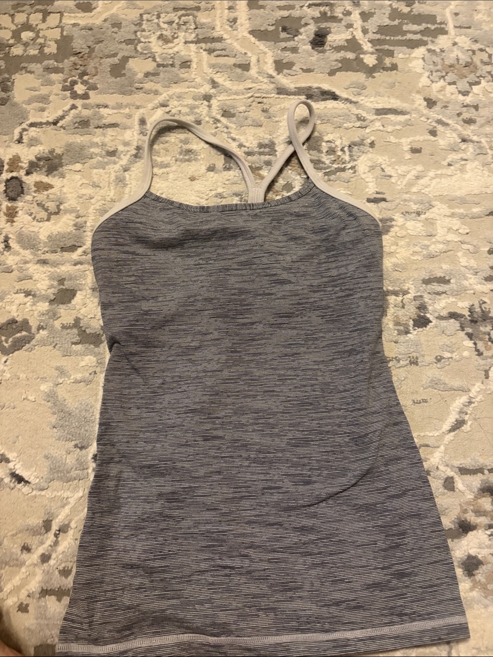 lululemon athletica Heathered Gray Strappy Cami Top - Women